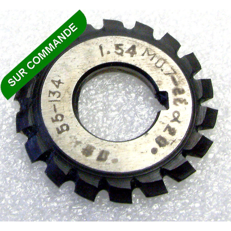 Fraise module pour taillage roues et pignons.