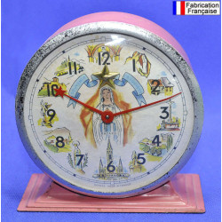 Réveil Bayard animé Souvenir de Lourdes.