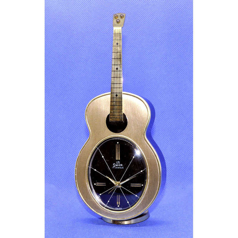 Réveil Swiza musical en forme de guitare.