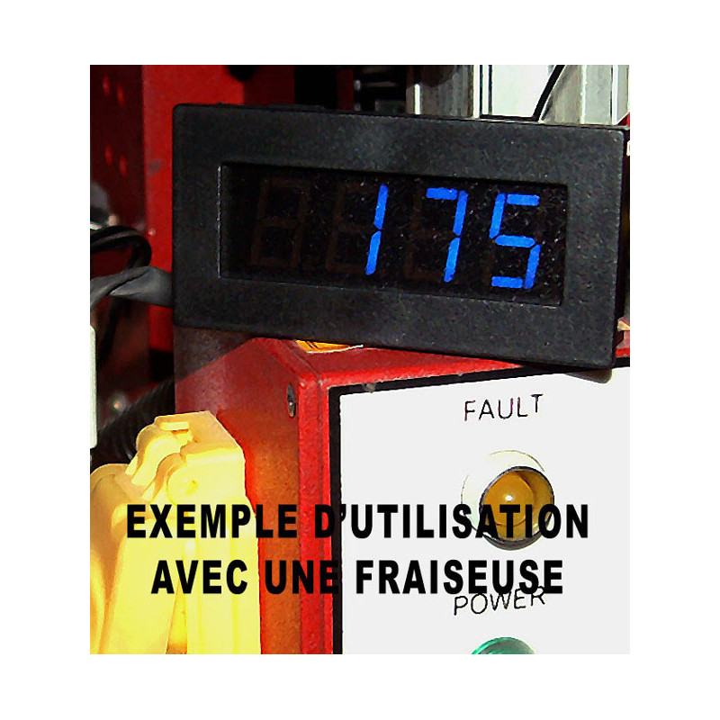 Afficheur tachymètre 4 digits.