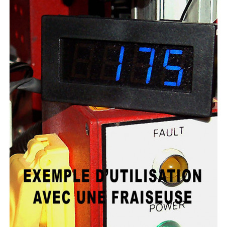 Afficheur tachymètre 4 digits.