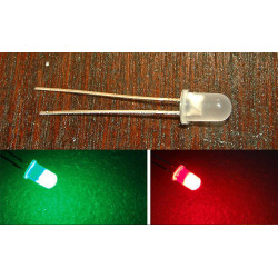 Diode led 5mm bicolore.