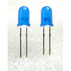 Lot de 2 Leds bleues 5mm.