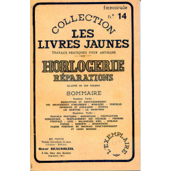 Livres jaunes Horlogerie.
