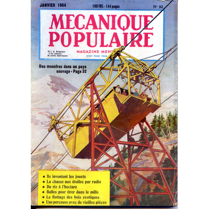 Mécanique Populaire 1954-01 N92