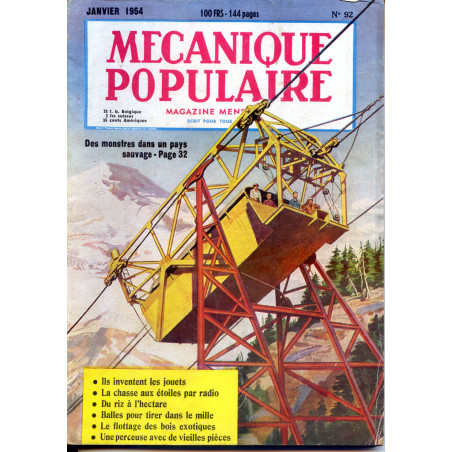 Mécanique Populaire 1954-01 N92
