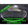 Verre plats biseautés pour pendules et réveils.