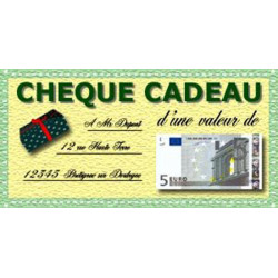 Chèque cadeau 5€