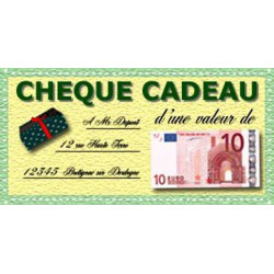 Chèque cadeau 10€