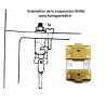 Suspension pour pendule électrique Brillié.