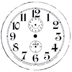 Cadran Jaz Classic (1er modèle Jaz) Diamètre 110mm calibre B