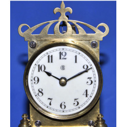 Rare pendule 400 jours mécanique Badische 1900/1910