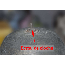Ecrou de cloche pour horloge Comtoise.