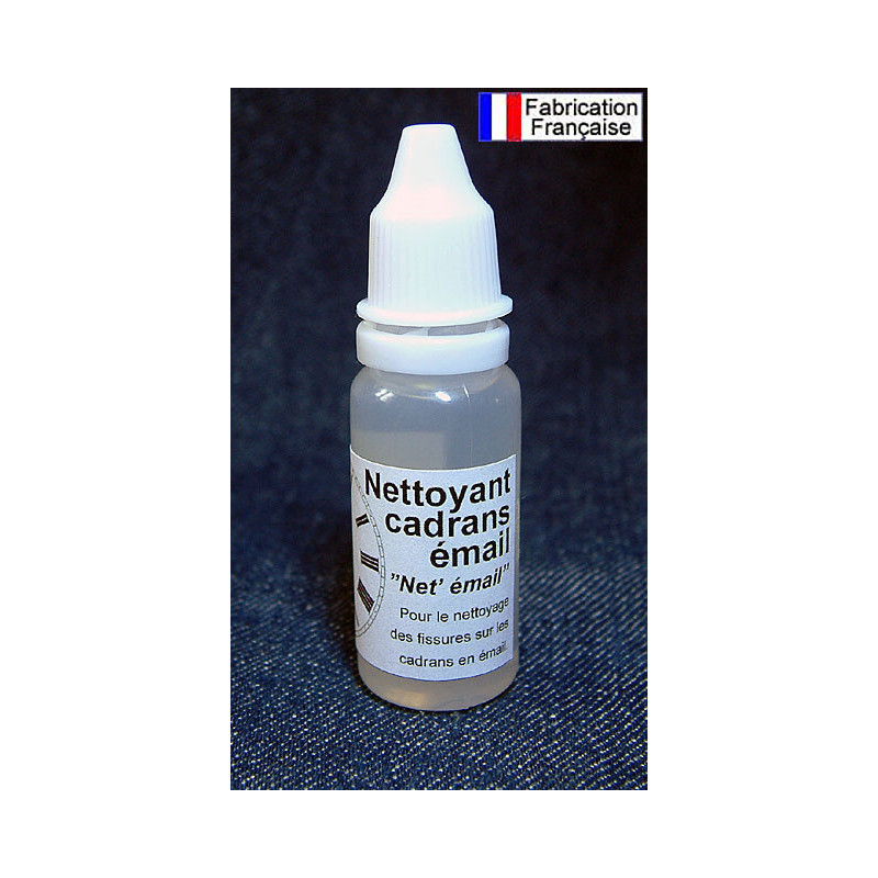 Produit de nettoyage des cadrans en émail.