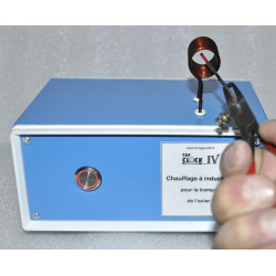 Chauffage à induction pour la trempe de l'acier.