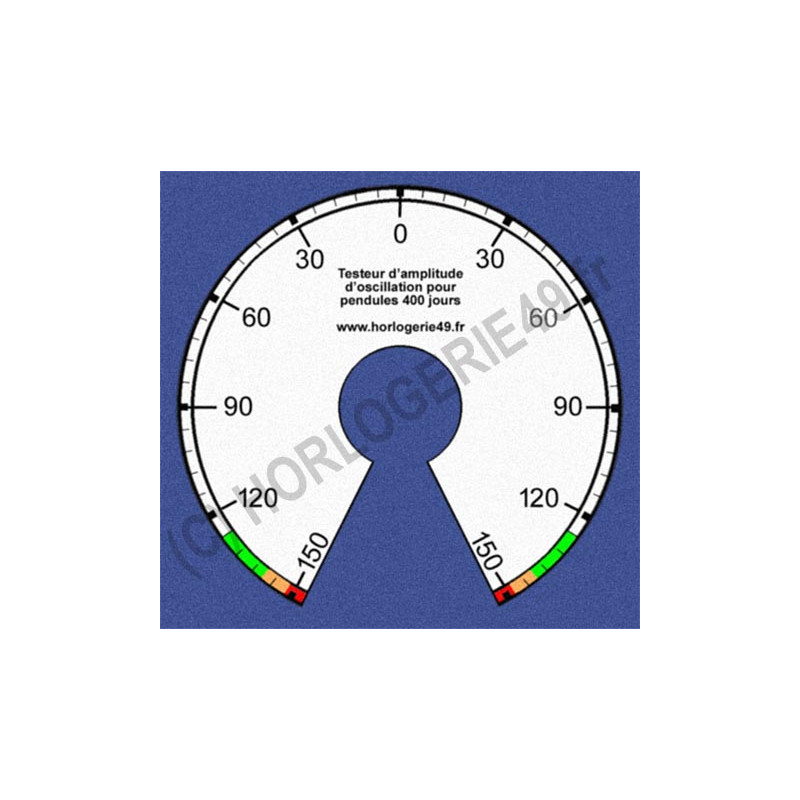 Testeur d'amplitude d'oscillation pour pendules 400 jours.