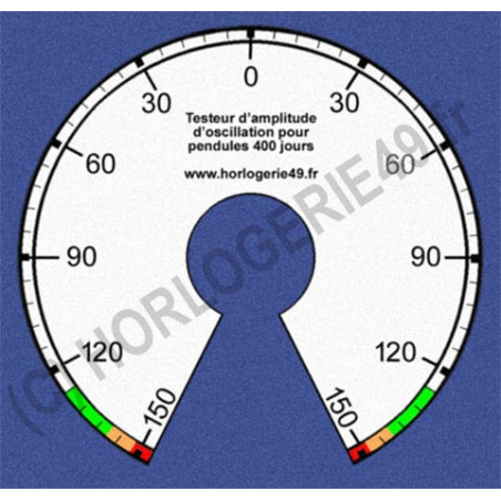 Testeur d'amplitude d'oscillation pour pendules 400 jours.