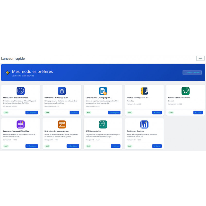 plugin Lanceur de modules