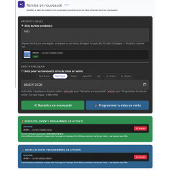 Remettre en nouveauté des articles