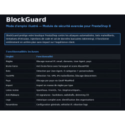 Module Prestashop v8.x Blockguard plugin de très haute sécurité