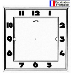 Cadran de remplacement pour pendule électrique ATO 160mm x 160mm
