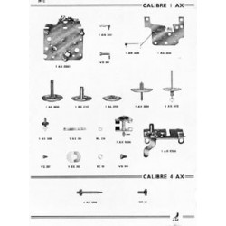 Photocopie A4 de l'éclaté du calibre AX