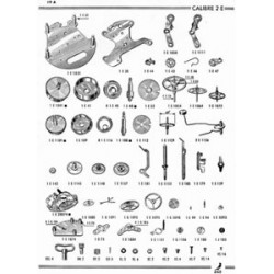 Photocopie A4 de l'éclaté du calibre E