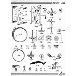 Photocopie A4 de l'éclaté du calibre U