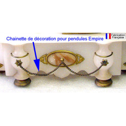 Chainette de décoration pour pendules Empire.