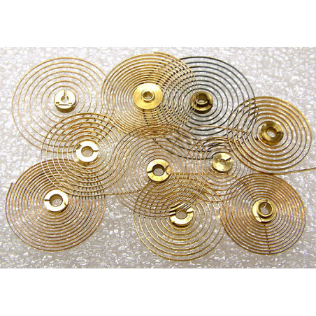 Lot de 12 spiraux de réveils assortis.