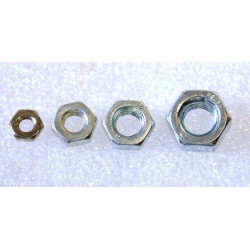 Lot de 6 boulons hexa en acier