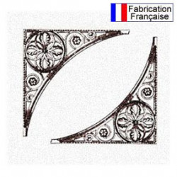 Transfert sérigraphie 2 écoinçons pour décoration pendule.