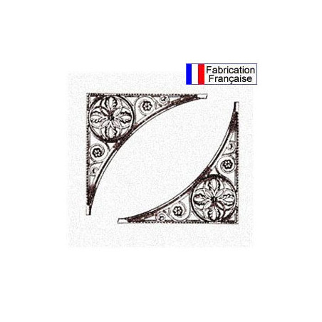Transfert sérigraphie 2 écoinçons pour décoration pendule.