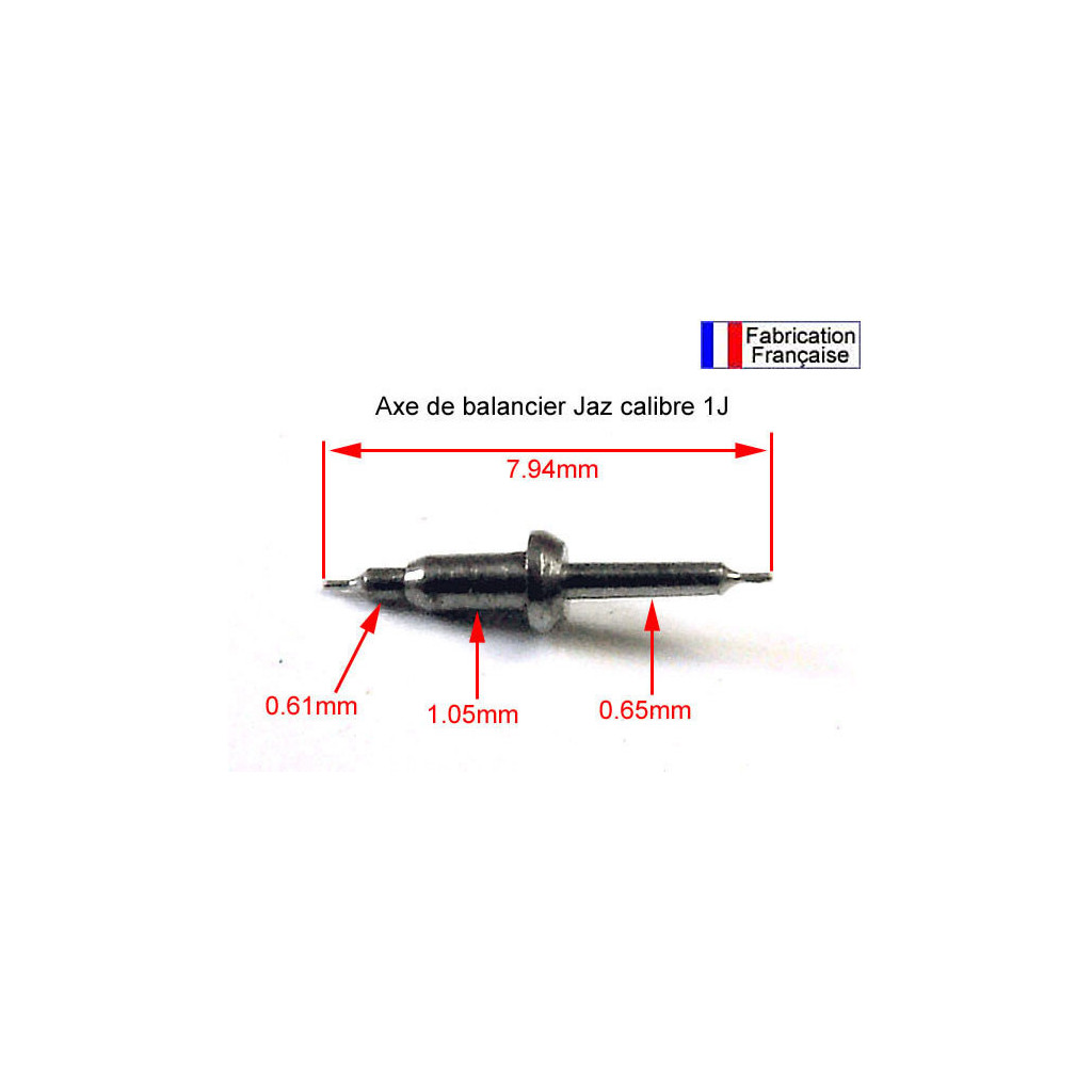 Axe De Balancier Pour Montre Lip R100 - Pièce Neuve (sans étiquette) - Fabriqué En France
