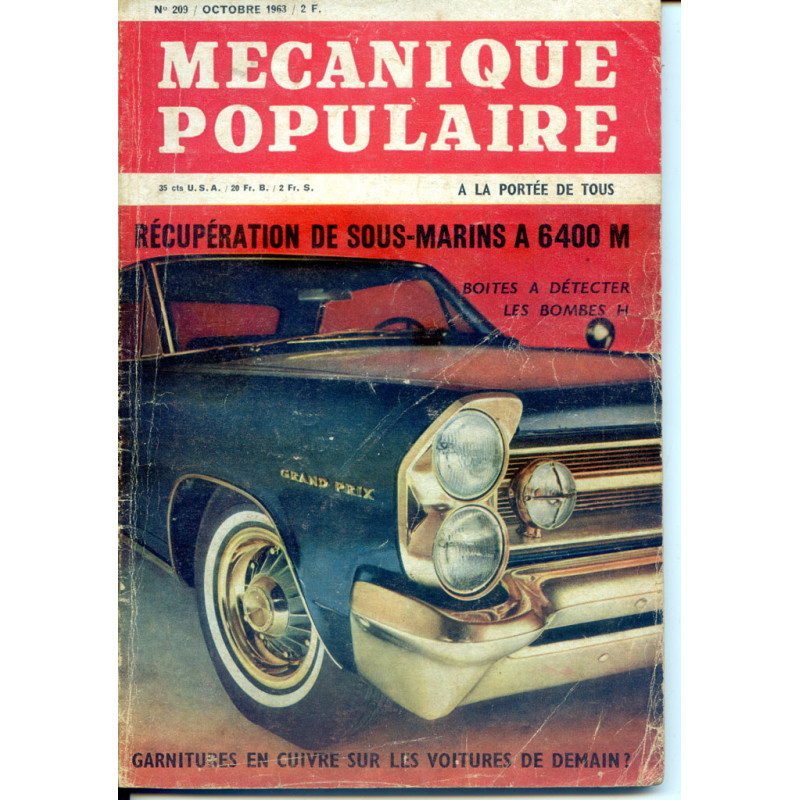 Mécanique Populaire 1963-10 N209