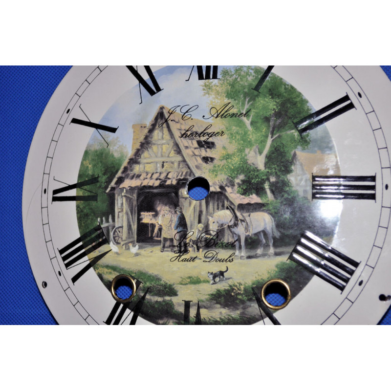Cadran émaillé Blanc Pour Comtoise Ou Horloge Ancienne - Occasion, Affichage Analogique - Style Vintage